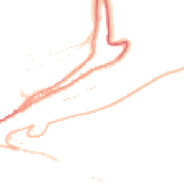 Daytime road noise heatmap for TQ6 0DF