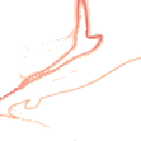 Daytime road noise heatmap for TQ6 0DJ