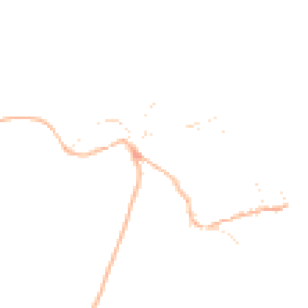 Daytime road noise heatmap for TQ6 0ET
