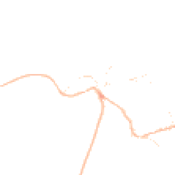 Daytime road noise heatmap for TQ6 0HU