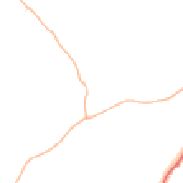 Daytime road noise heatmap for TQ6 0LE