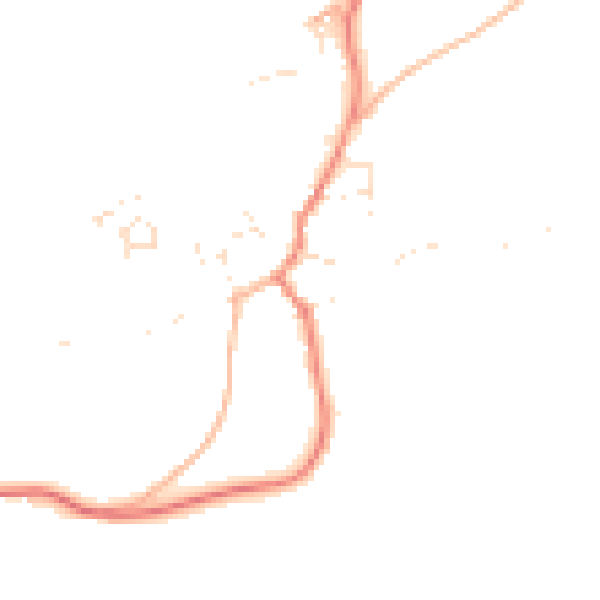 Daytime road noise heatmap for TQ6 0NR