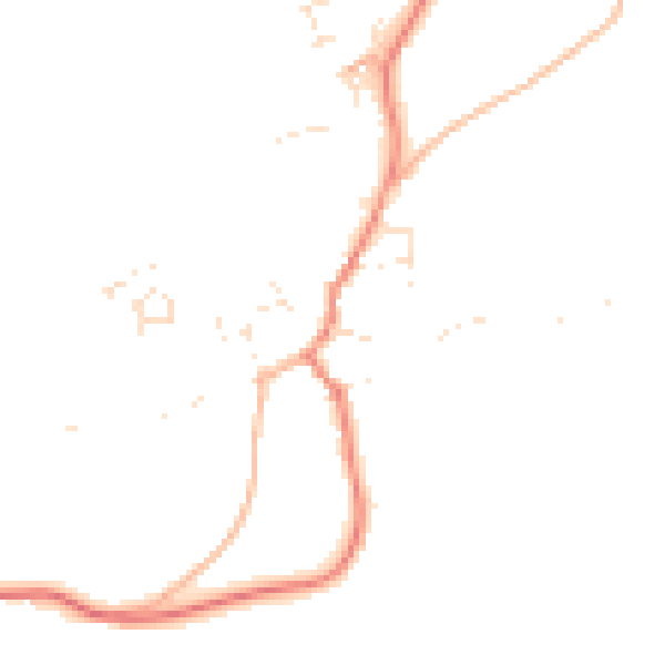 Daytime road noise heatmap for TQ6 0NU