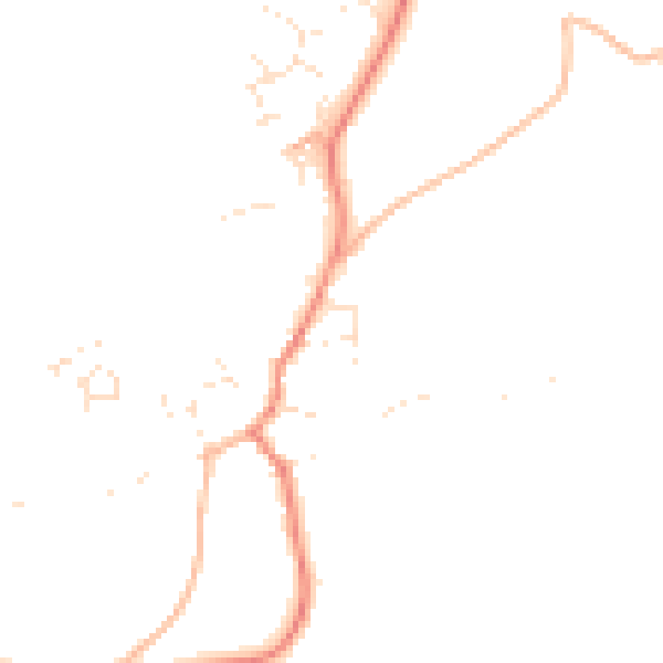 Daytime road noise heatmap for TQ6 0NZ