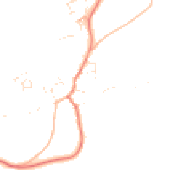 Daytime road noise heatmap for TQ6 0PE
