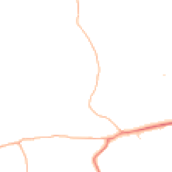 Daytime road noise heatmap for TQ6 0PW
