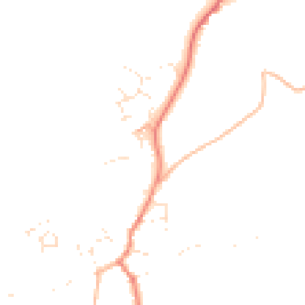 Daytime road noise heatmap for TQ6 0QT