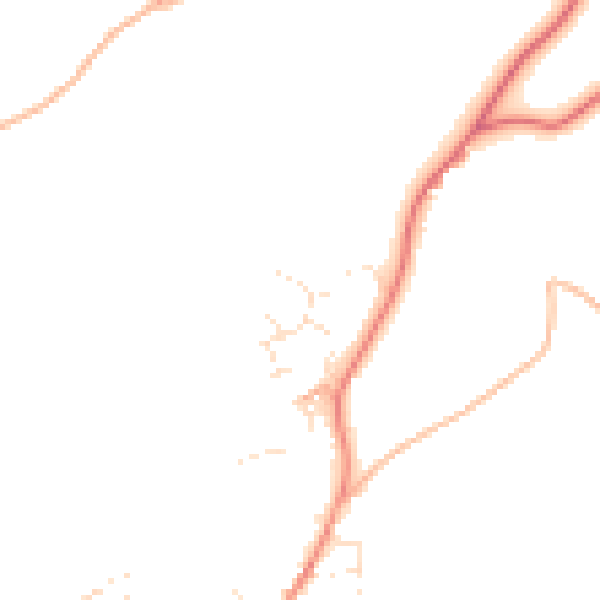 Daytime road noise heatmap for TQ6 0QW