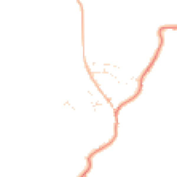 Daytime road noise heatmap for TQ6 0RT