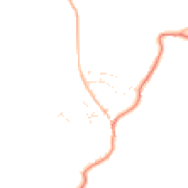 Daytime road noise heatmap for TQ6 0RU