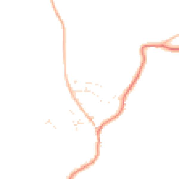 Daytime road noise heatmap for TQ6 0RY