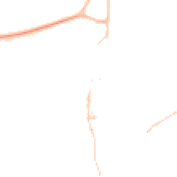 Night-time road noise heatmap for TQ6 9AD