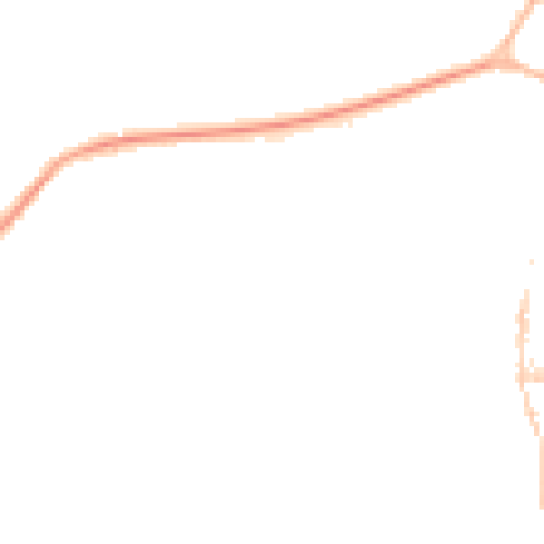 Night-time road noise heatmap for TQ6 9EB