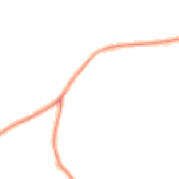Night-time road noise heatmap for TQ6 9JD