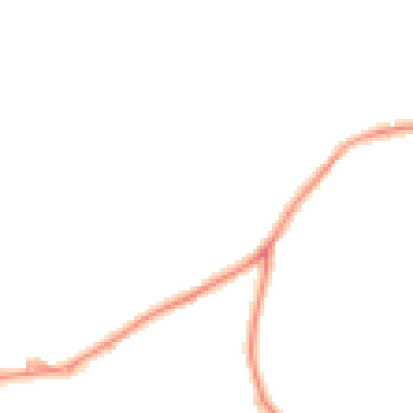 Night-time road noise heatmap for TQ6 9JY