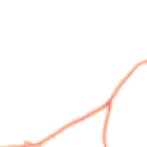 Night-time road noise heatmap for TQ6 9LX