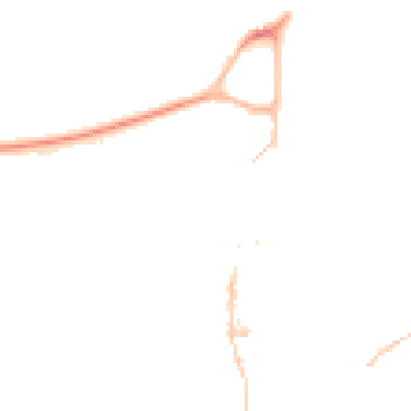 Night-time road noise heatmap for TQ6 9NE