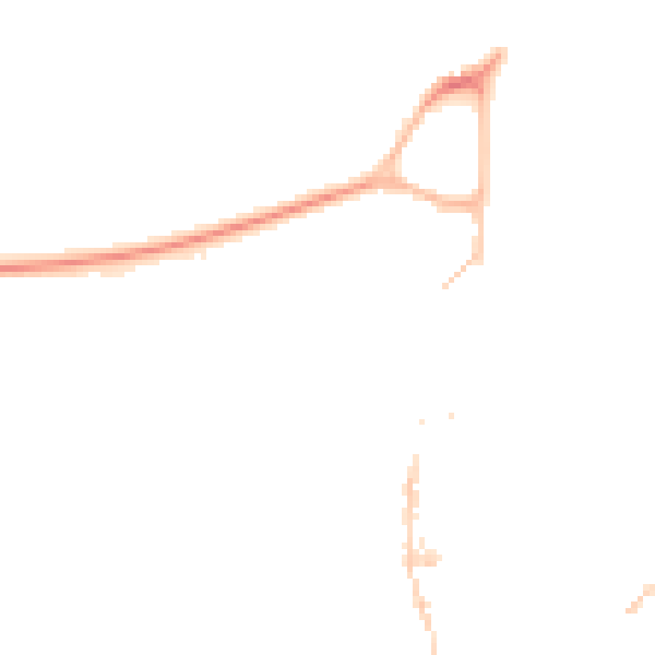 Night-time road noise heatmap for TQ6 9NU