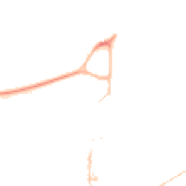 Night-time road noise heatmap for TQ6 9NW