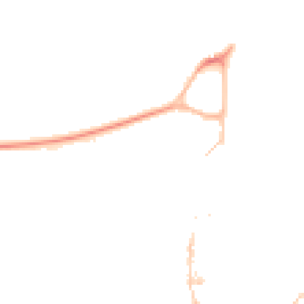 Night-time road noise heatmap for TQ6 9PD