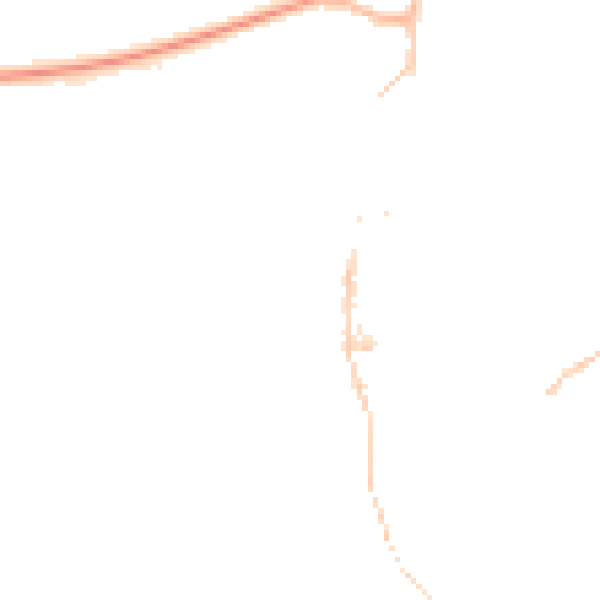 Night-time road noise heatmap for TQ6 9RG