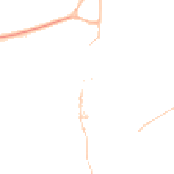Night-time road noise heatmap for TQ6 9SG