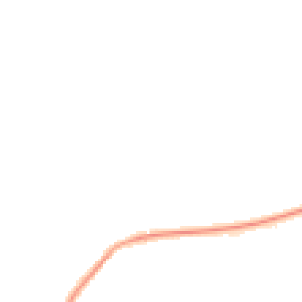 Night-time road noise heatmap for TQ6 9TF