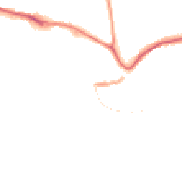 Night-time road noise heatmap for TQ9 5AA