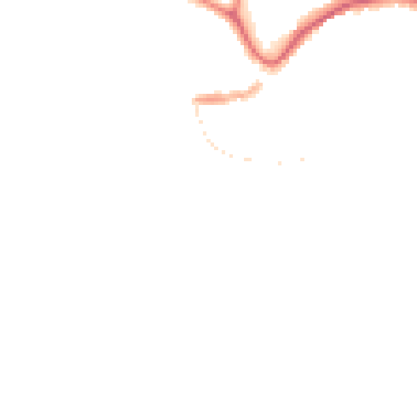 Night-time road noise heatmap for TQ9 5AN