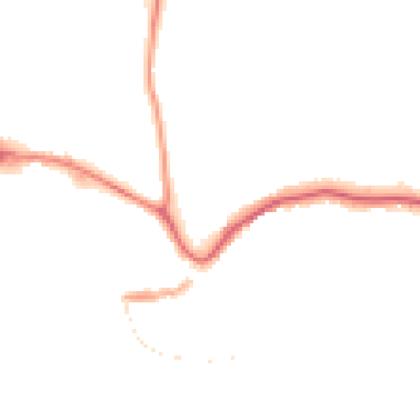 Night-time road noise heatmap for TQ9 5BE