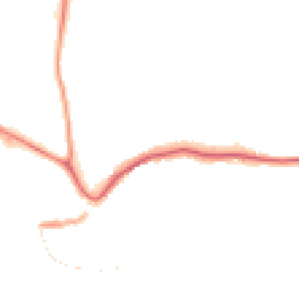 Night-time road noise heatmap for TQ9 5BH