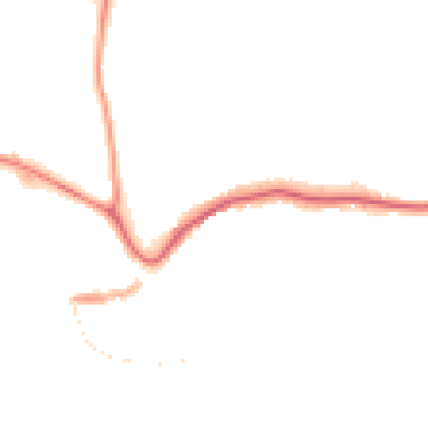 Night-time road noise heatmap for TQ9 5BJ