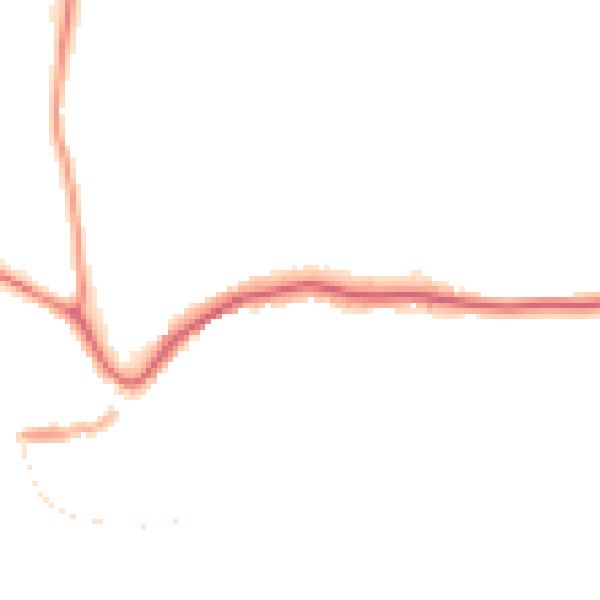 Night-time road noise heatmap for TQ9 5BN