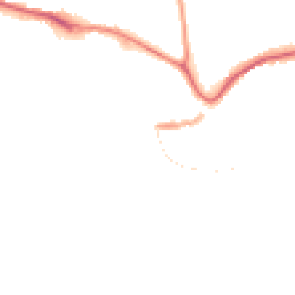 Night-time road noise heatmap for TQ9 5BY