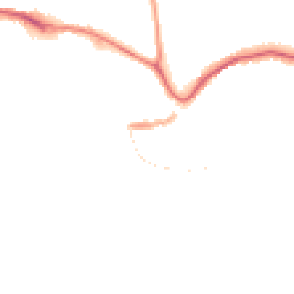 Night-time road noise heatmap for TQ9 5BZ