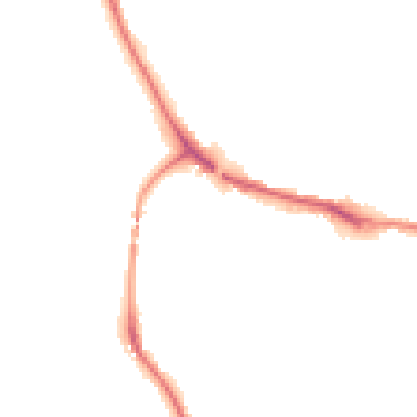 Night-time road noise heatmap for TQ9 5DB