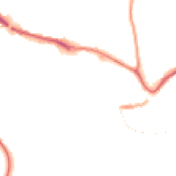 Night-time road noise heatmap for TQ9 5DE