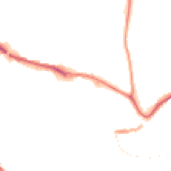 Night-time road noise heatmap for TQ9 5DH