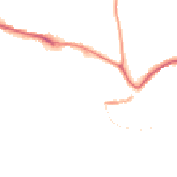 Night-time road noise heatmap for TQ9 5DL