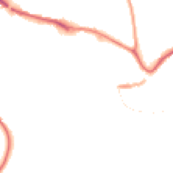Night-time road noise heatmap for TQ9 5DR