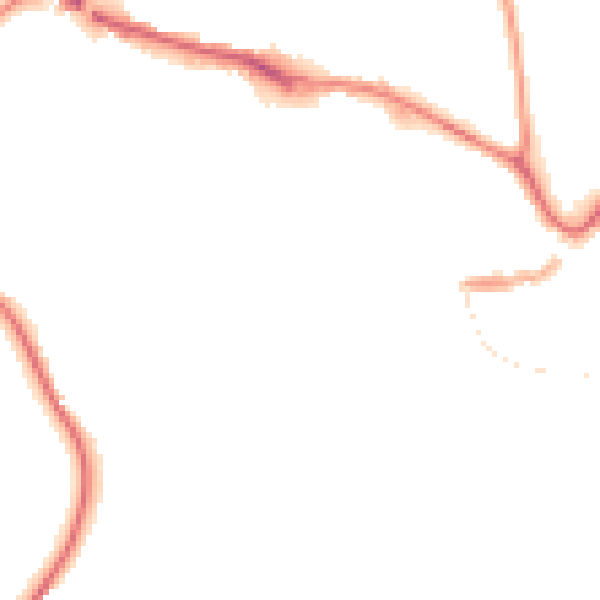 Night-time road noise heatmap for TQ9 5EF