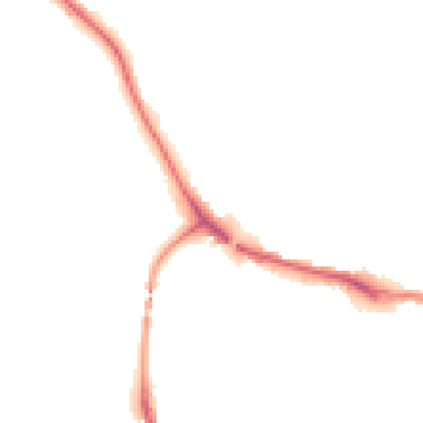 Night-time road noise heatmap for TQ9 5GS