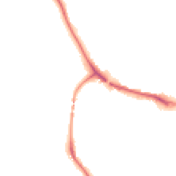 Night-time road noise heatmap for TQ9 5JJ