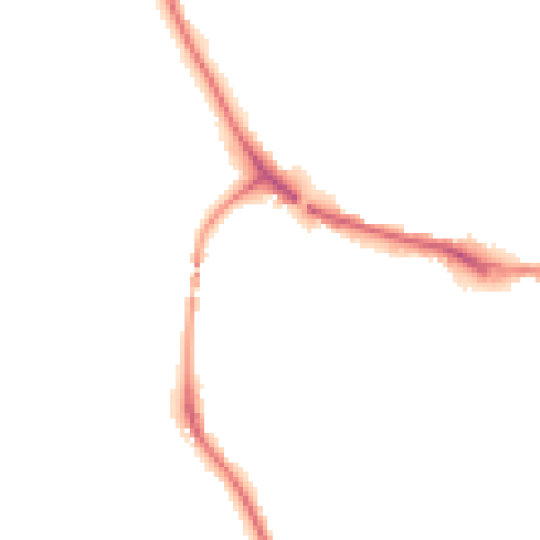 Night-time road noise heatmap for TQ9 5PT