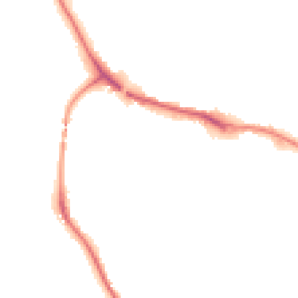 Night-time road noise heatmap for TQ9 5QF