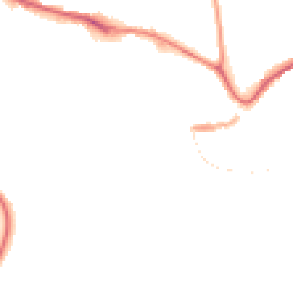 Night-time road noise heatmap for TQ9 5QL