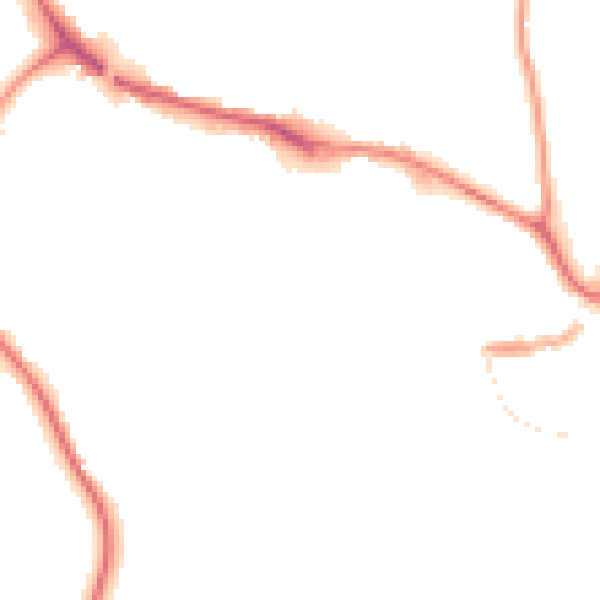 Night-time road noise heatmap for TQ9 5RP