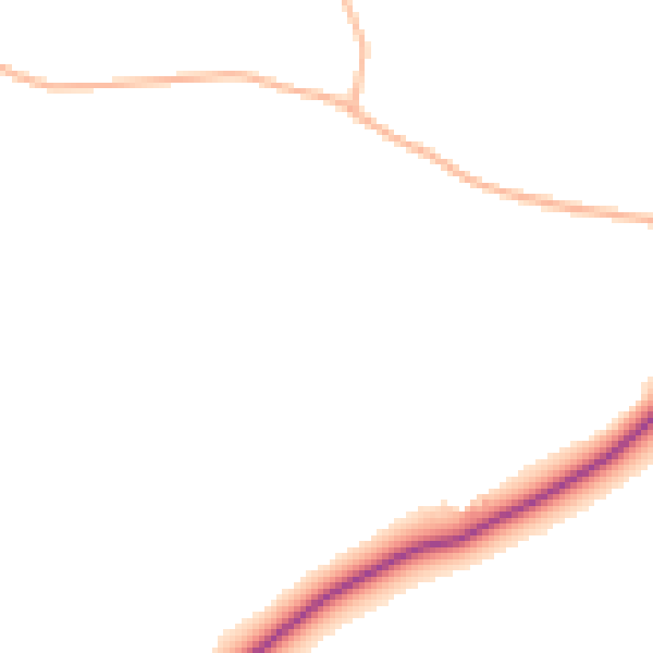Daytime road noise heatmap for TQ9 6DY
