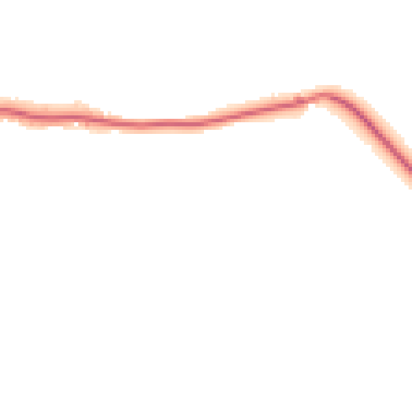 Night-time road noise heatmap for TQ9 6GT