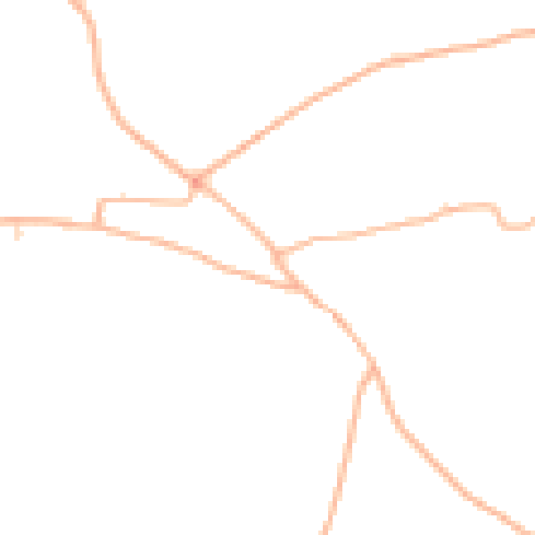 Daytime road noise heatmap for TQ9 6GY